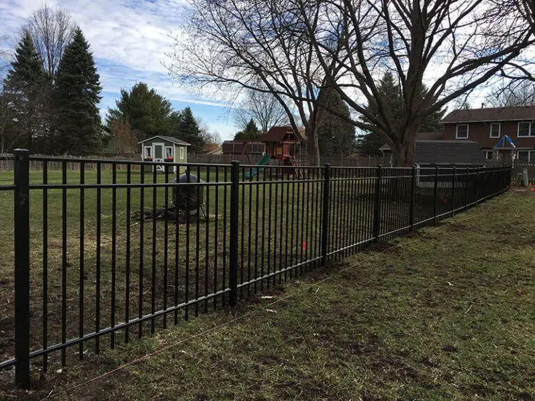 Black Aluminum Fence 4 Foot - Fence Installed in Wheaton, Illinois - Photo Number 2