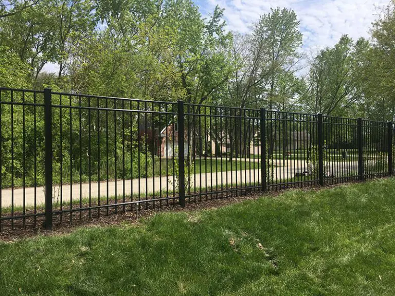 Black Aluminum Ascot Fence Installation