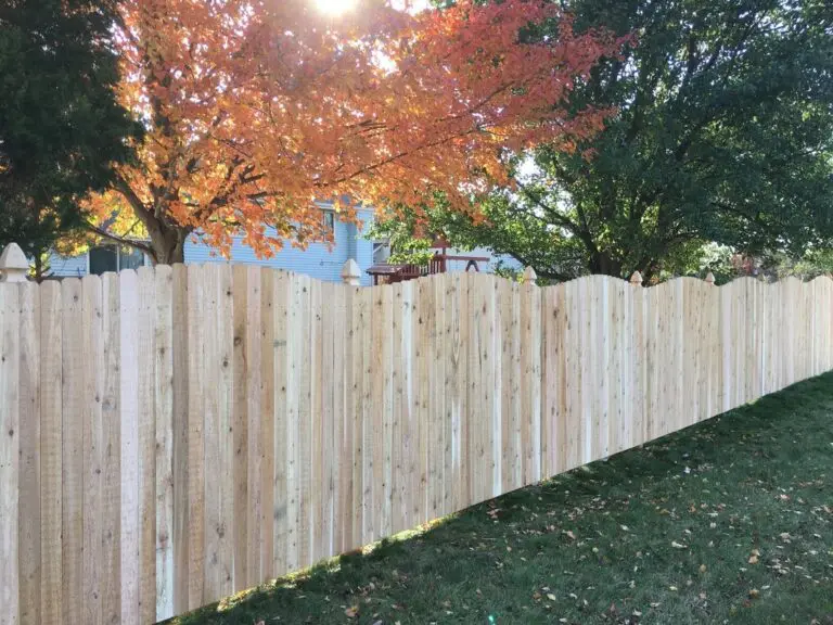 Dog Eared Wood Fencing