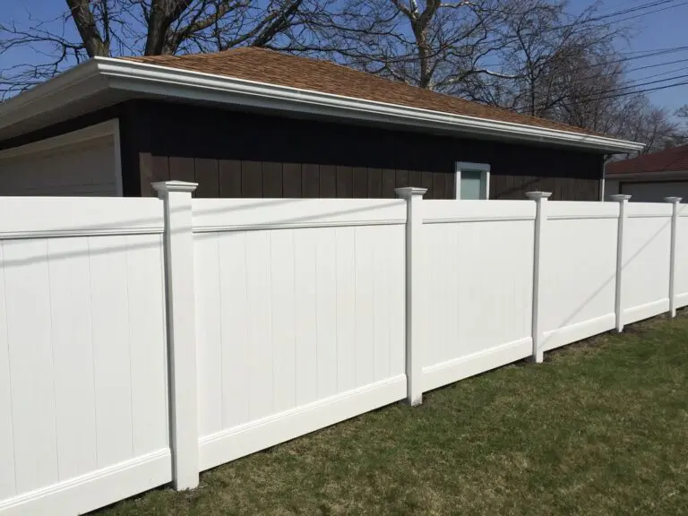 6 Foot Privacy White Vinyl Fence