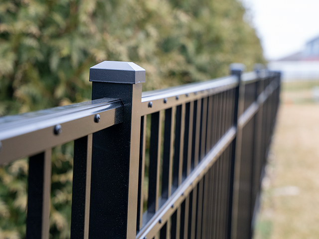 Black Aluminum Fence 5 Foot - Fence Installed in Oak Forest, Illinois - Photo Number 6