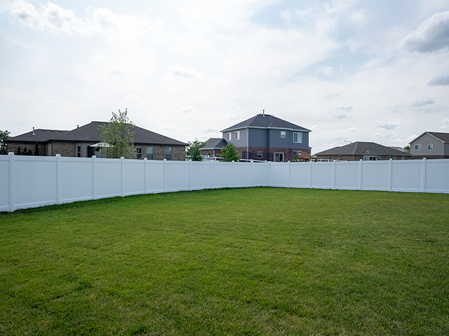 White Vinyl Privacy Fence 6 Foot - Fence Installed in Downers Grove, Illinois - Photo 2