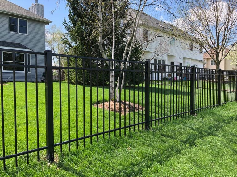 Black Aluminum 4 Foot Fence