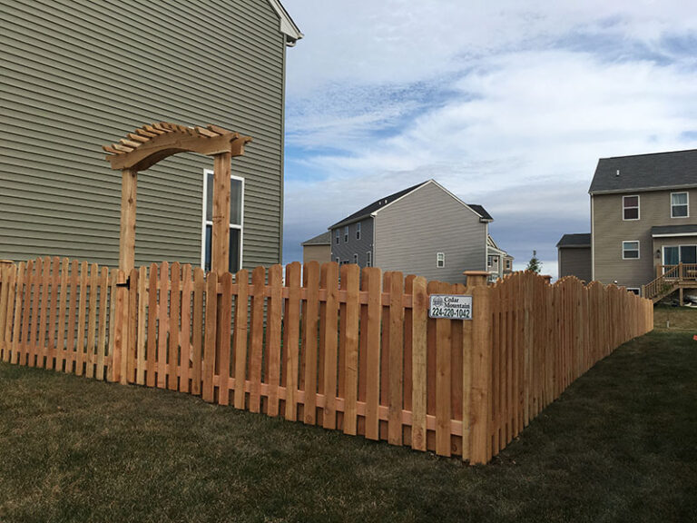 Cedar Fence installation project