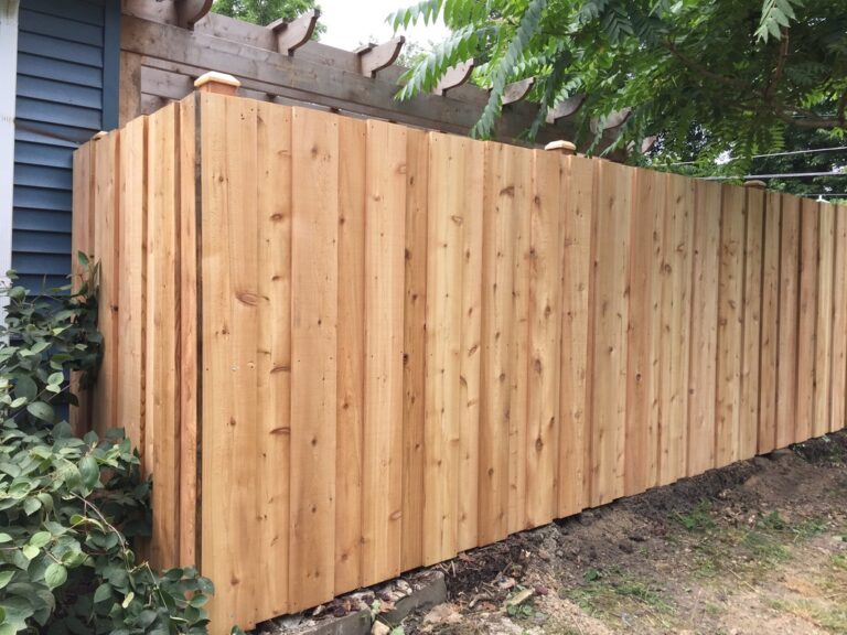 Wood Privacy Fence Installation