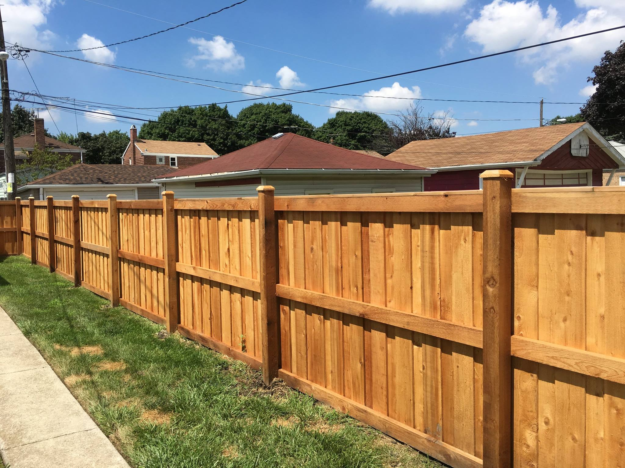 Wood Fence Installed