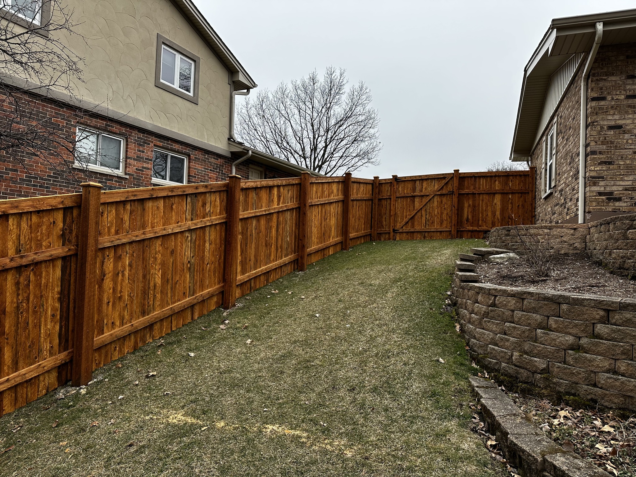 Cedar Fence Install