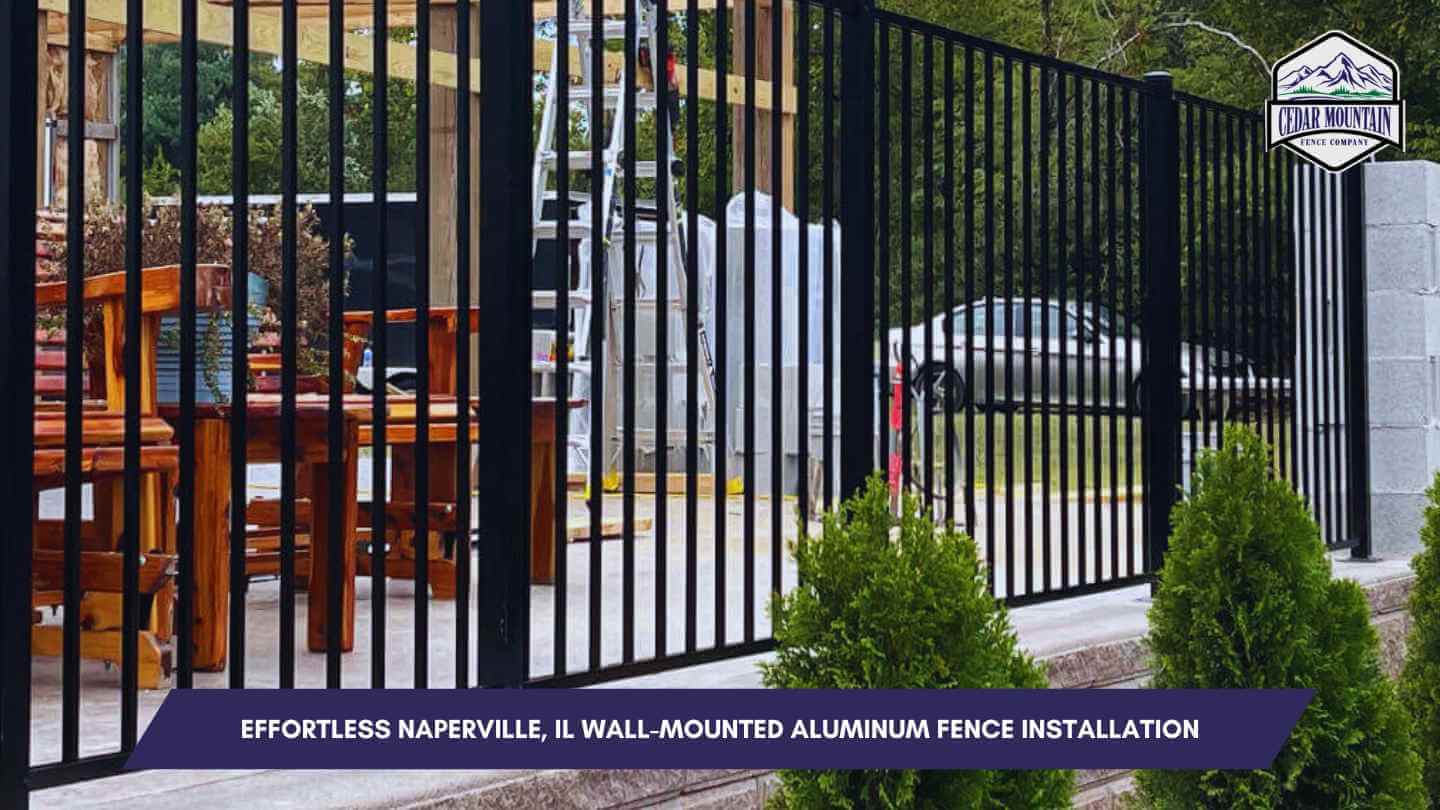 Effortless Naperville, IL Wall-Mounted Aluminum Fence Installation