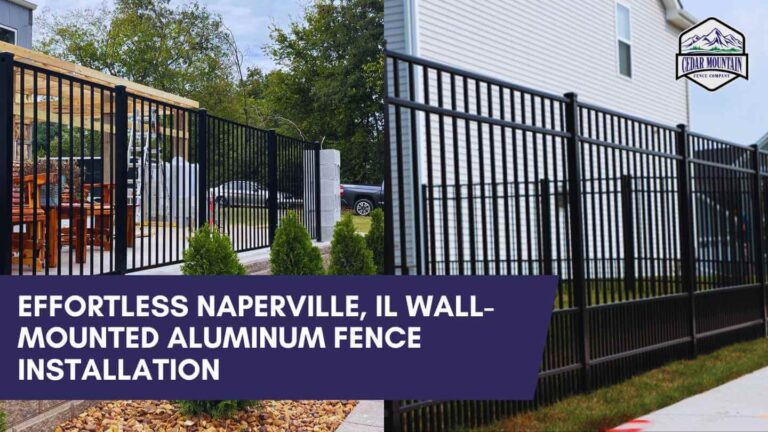 Effortless Naperville, IL Wall-Mounted Aluminum Fence Installation