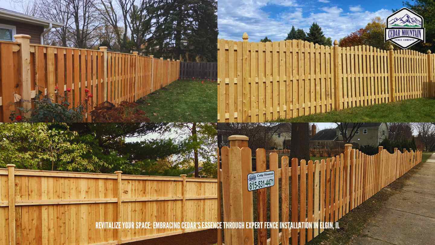 Cedar's Essence through Expert Fence Installation in Elgin
