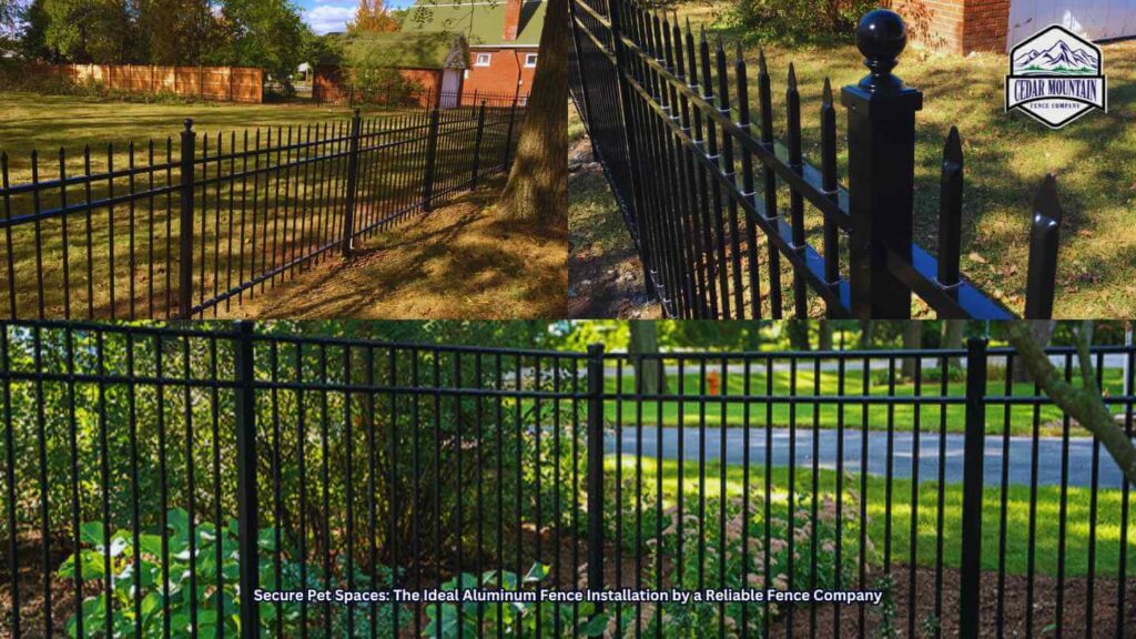 Secure Pet Spaces: The Ideal Aluminum Fence Installation by a Reliable Fence Company